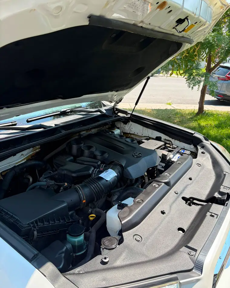 Toyota — engine bay degrease and dress — After