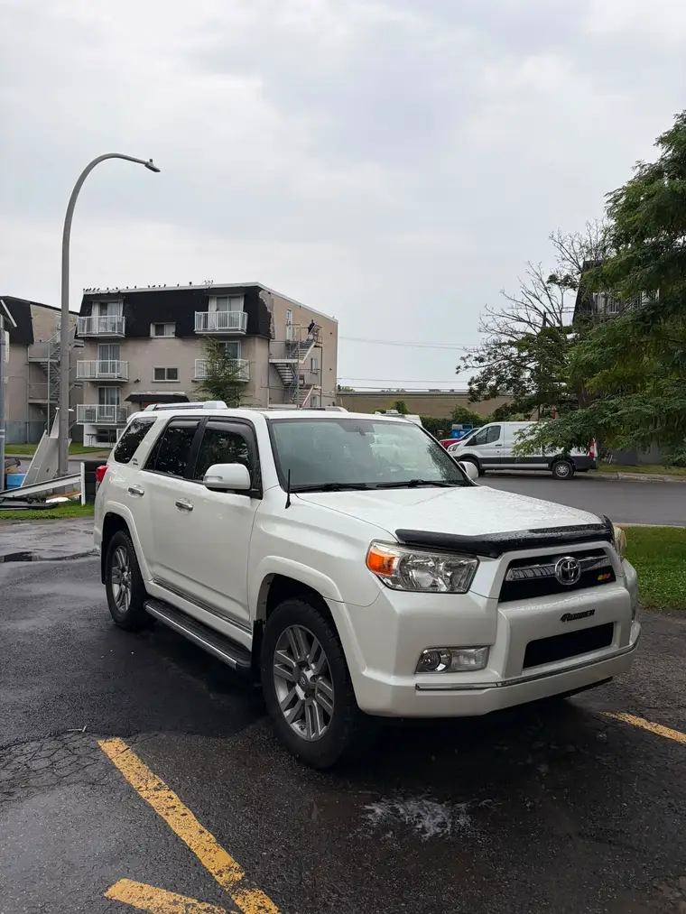 White Toyota 4Runner after a full exterior detail
